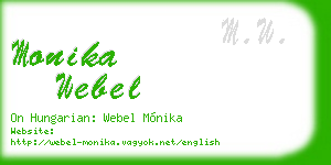 monika webel business card